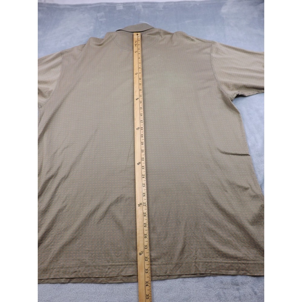 Haley Reserve Polo Shirts Men's XXL  Brn/Blk/Wht, Greenish Tan/Orange Set of Two - Picture 10 of 16